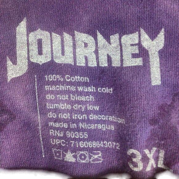 Classic JOURNEY 1979 Tour Tie Dye T Shirt Purple 3XL XXXL - Picture 3 of 4
